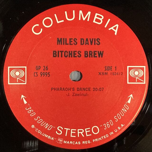 マイルス・デイビス / ビッチェズ・ブリュー 見本盤 LP MILES DAVIS / BITCHES BREW | sixteen records (シックス