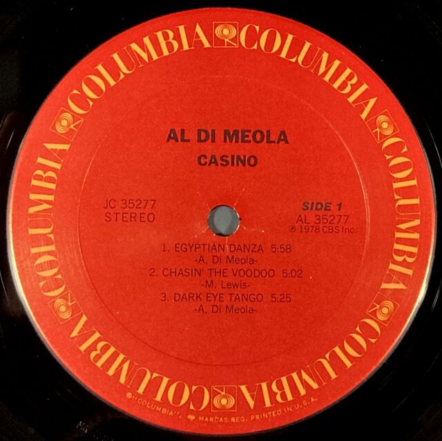 Al Di Meola アル・ディメオラ / Casino カジノ 中古レコード通販は