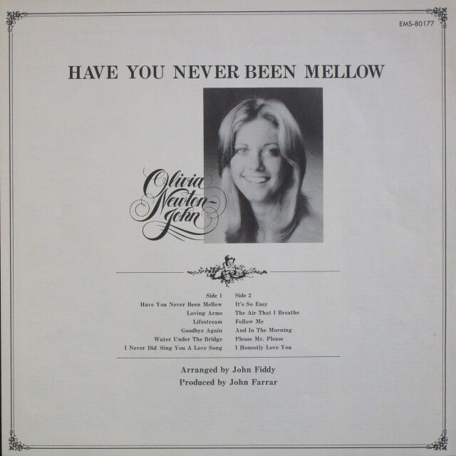 Olivia Newton-John オリビア・ニュートン・ジョン / Have You Never