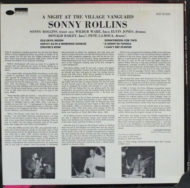Sonny Rollins ソニー・ロリンズ / A Night At The 