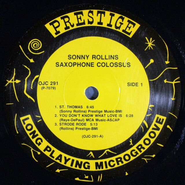 ★超絶レア！USオリジMONO★ ソニー・ロリンズ サキコロ 両溝 RVG手書 Rollins, Sonny - Saxophone Colossus - Amazon.com Music