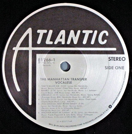 Jazz Vocal】Manhattan Transfer マンハッタン・トランスファー