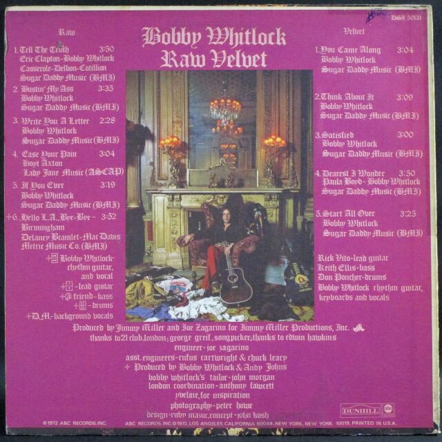 BOBBY WHITLOCK,新品,エリック・クラプトン,ボビー・ウィットロック 芽瑠璃堂 ＞ クラプトンも参加！ ボビー・ウィットロックによる