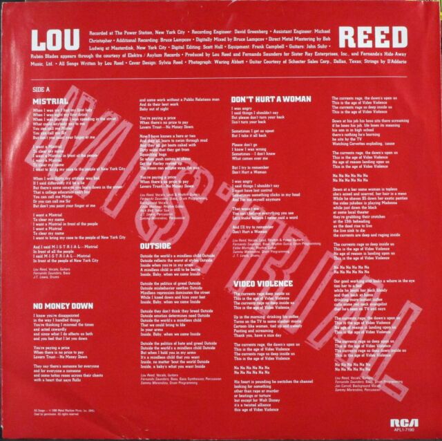 ミストライアル [CD] Lou Reed ルー・リード / Mistrial ミストライアル 中古レコード