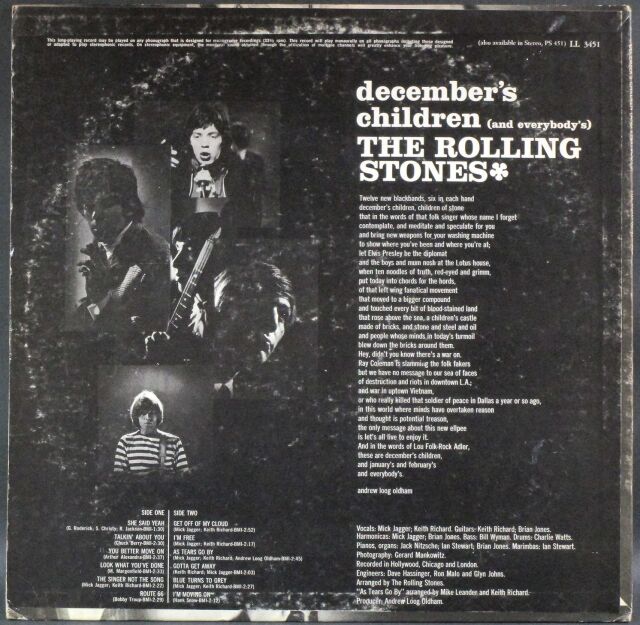 Rolling Stones ローリング・ストーンズ December's Children (And