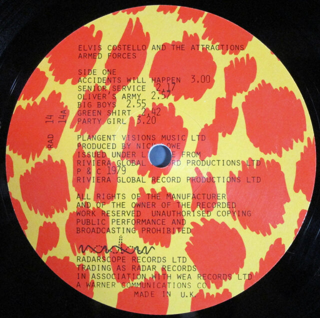 UK ROCK】Elvis Costello And The Attractions エルヴィス