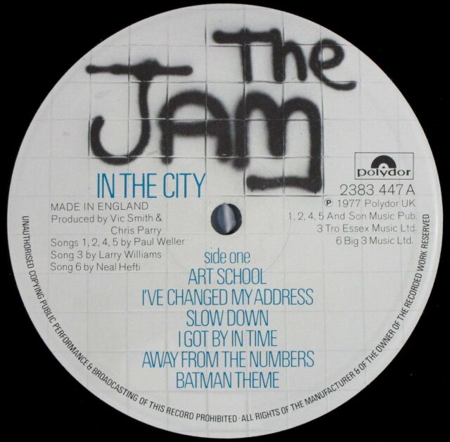 The Jam ザ・ジャム / In The City イン・ザ・シティ 中古