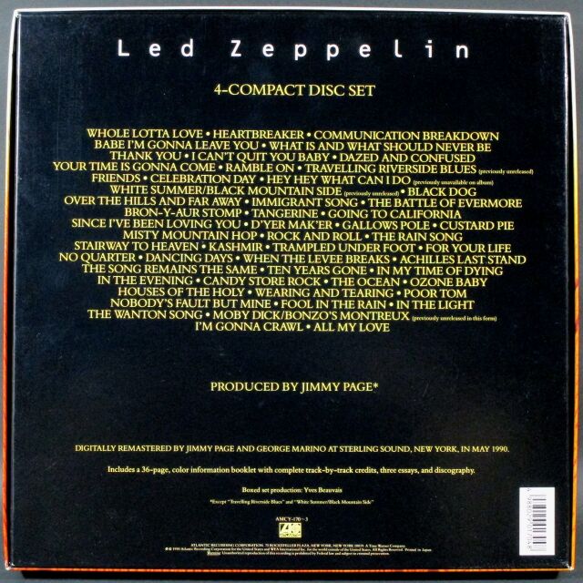CD BOX】Led Zeppelin レッド・ツェッペリン/ Led Zeppelin 1968-1980