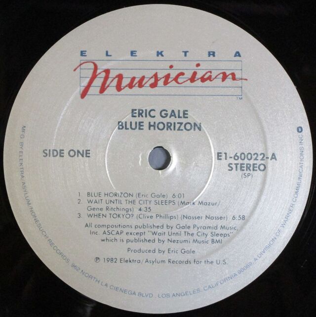 Eric Gale エリック・ゲイル / Blue Horizon ブルー・ホライゾン 中古