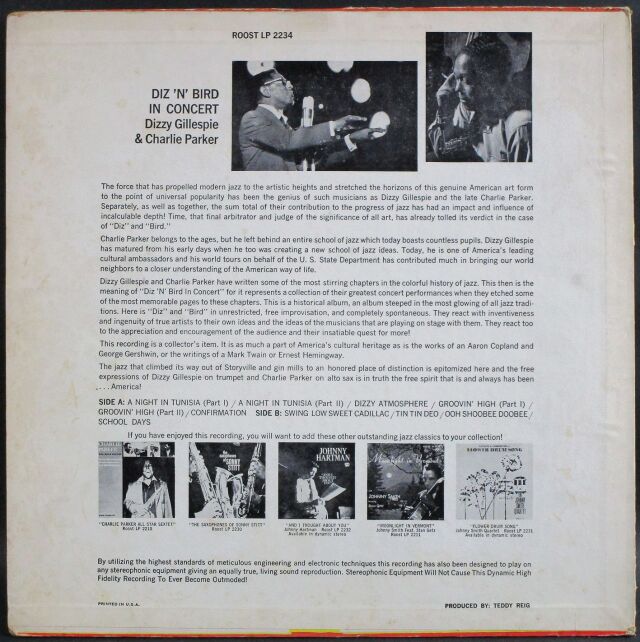 Dizzy Gillespie & Charlie Parker ディジー・ガレスピー