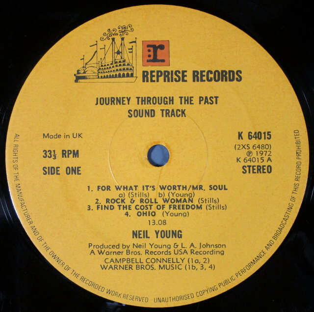 Neil Young / Journey Through The Past (過去への旅路、2LPs
