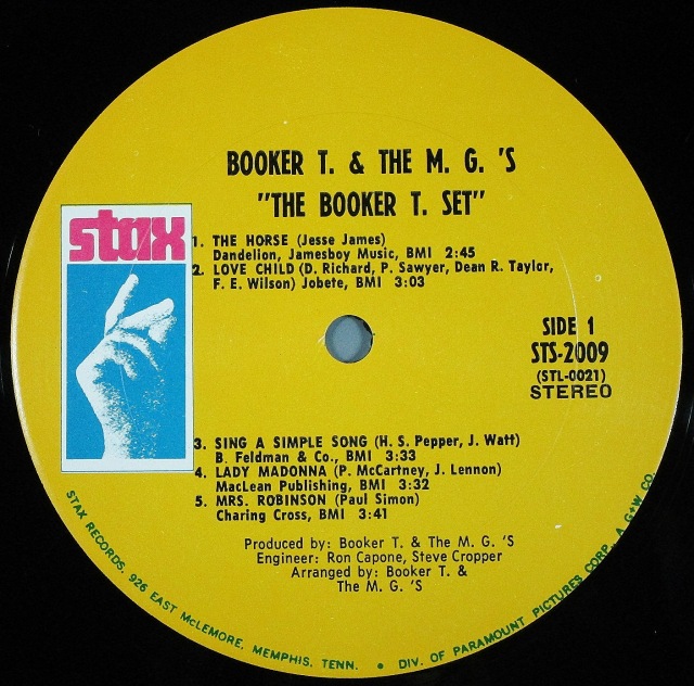 送料無料 レア輸入LP　Booker T & the Mg's#GARAGE Booker T & The MG's ‎– The Booker T. Set (LP) | Underground