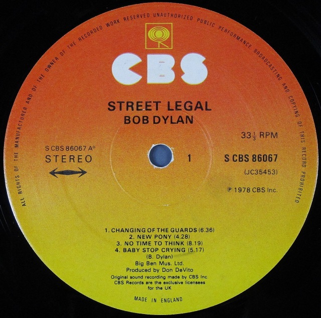 Street-Legal ストリート・リーガル 中古レコード通販はSeven Beat Records