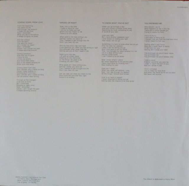 Bobby Caldwell ボビー・コールドウェル / Cat In The Hat 中古