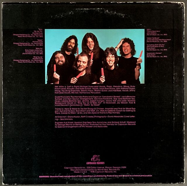 Wet Willie ウェット・ウィリー / The Wetter The Better 中古レコード