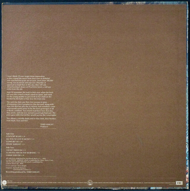 US ROCK】Grand Funk Railroad グランド・ファンク・レイルロード