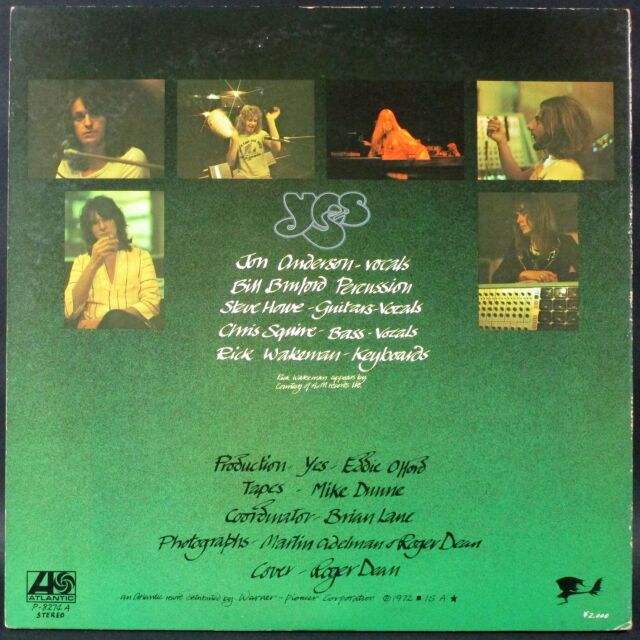 Prog Rock】Yes イエス / Close To The Edge 危機 中古レコード