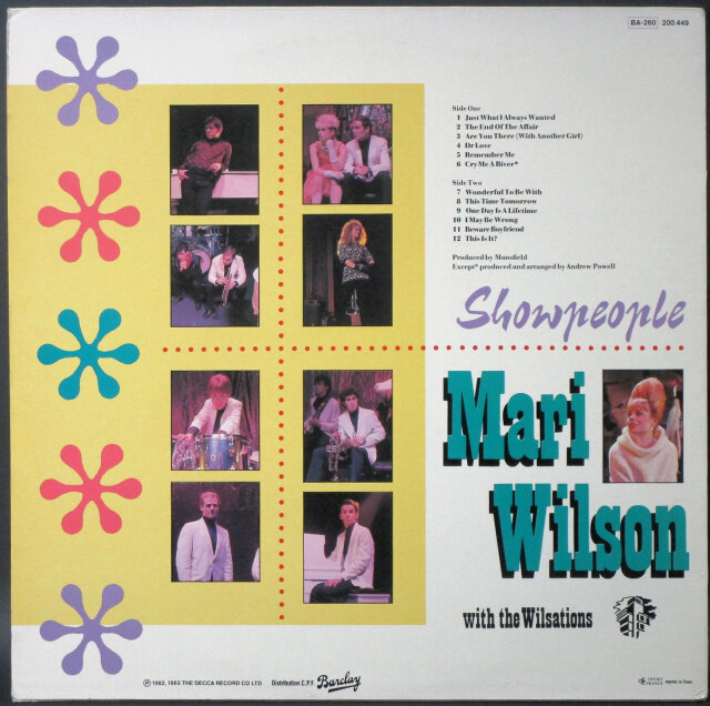 Mari Wilson Showpeople 12㌅レコード 女性シンガー】Mari Wilson マリ・ウィルソン / Showpeople