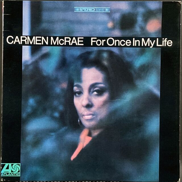 Carmen McRae カーメン・マクレエ / For Once In My Life 中古レコード