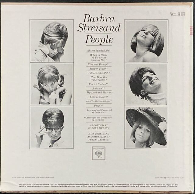 Barbra Streisand バーブラ・ストライサンド / People 中古レコード
