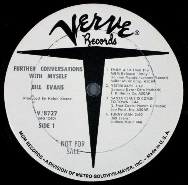 Bill Evans ビル・エヴァンス / Further Conversations With Myself