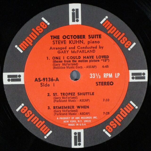 Steve Kuhn スティーブ・キューン / The October Suite 10月組曲