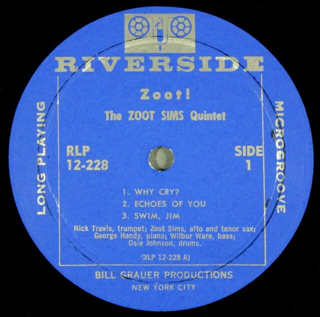ズート・シムズ(レコード)５枚 ZOOT SIMS / The Zoot Sims Quintet (LP) / Jazzland | WAXPEND