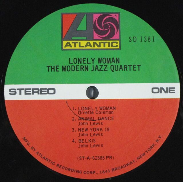 MJQ モダン・ジャズ・カルテット / Lonely Woman 淋しい女 中古