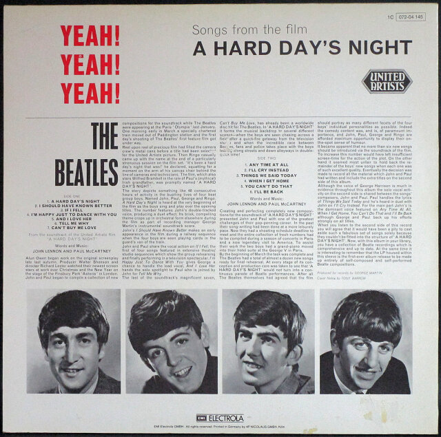 Beatles】ビートルズ / A Hard Day's Night ビートルズがやって来る