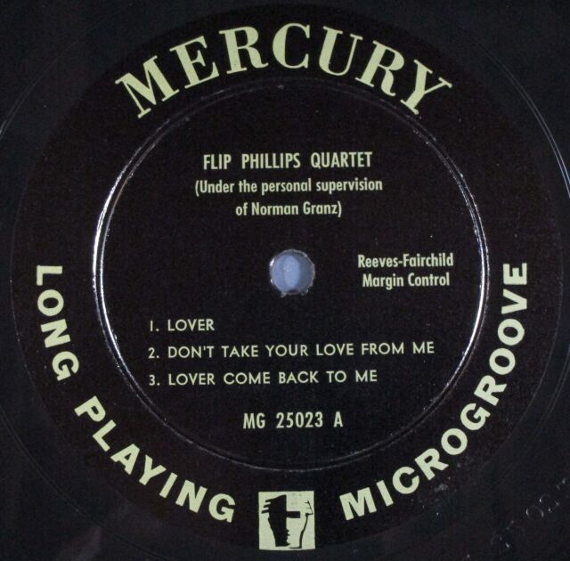 JAZZ】Flip Phillips フリップ・フィリップス / Flip Phillips Quartet