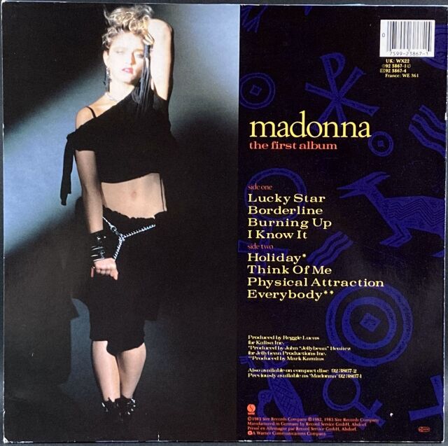 マドンナ MADONNA 1st.アルバム【USオリジナル盤・爆音・美品】① Madonna : Madonna | HMV&BOOKS online - 9362.47903