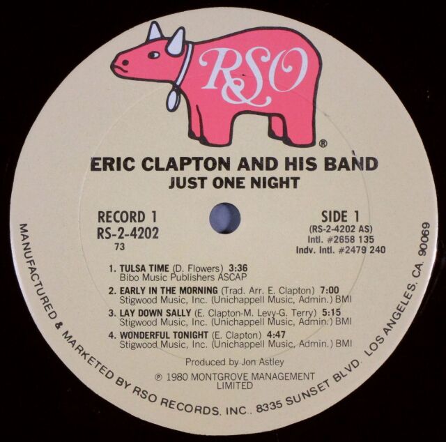 Eric Clapton エリック・クラプトン / Just One Night ジャスト