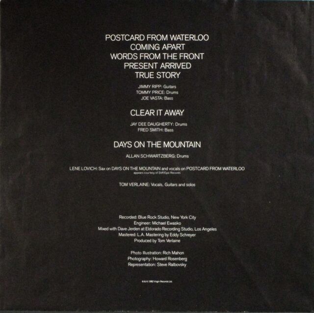 Tom Verlaine トム・ヴァーレイン / Words From The Front 中古