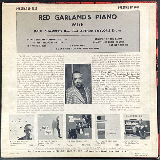 Red Garland レッド・ガーランド / Red Garland's Piano レッド