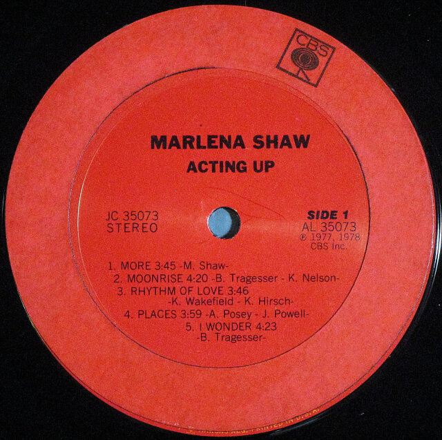 SOUL/FUNK】Marlena Shaw マリーナ・ショウ / Acting Up アク