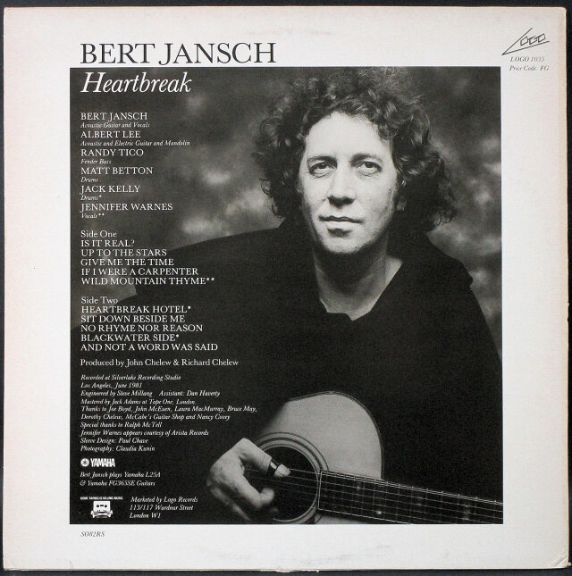 UK ROCK】Bert Jansch バート・ヤンシュ / Heartbreak 中古