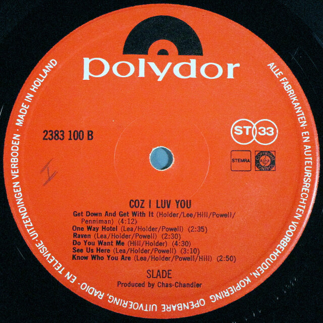 【ＵＫ.Org盤ＬＰレコード】スレイド／大狂乱スレイド一座 UK ROCK】Slade スレイド / Coz I Luv You 中古レコードの通販