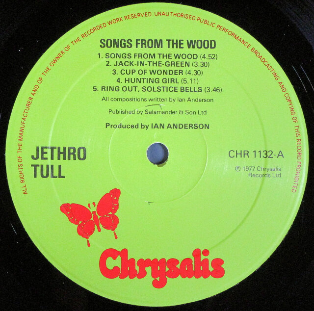 Jethro Tul ジェスロ・タル神秘の森初回盤