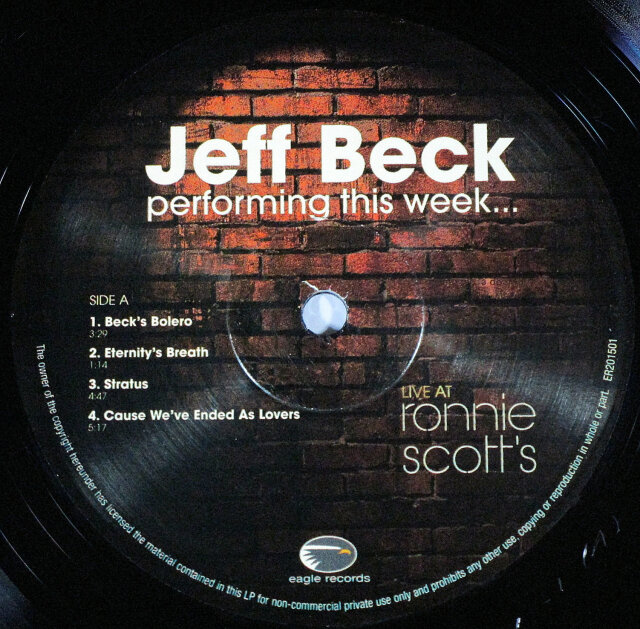 Jeff Beck】ジェフ・ベック / Jeff Beck Performing This Week...Live
