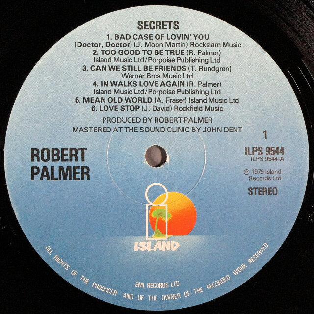 ◾️高音質️UKオリジナル盤■ROBERT PALMER / ロバートパーマー ■S ◾️高音質️UKオリジナル盤□ROBERT PALMER / ロバートパーマー □S