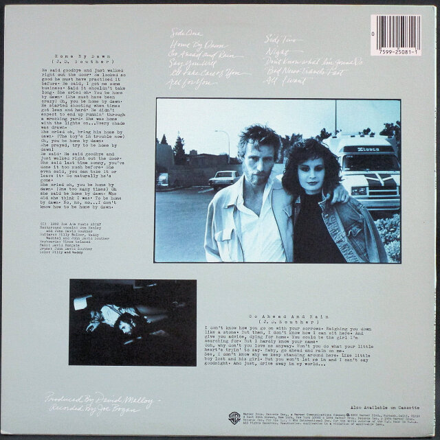 US ROCK】J.D. Souther J.D.サウザー / Home By Dawn 中古レコードの