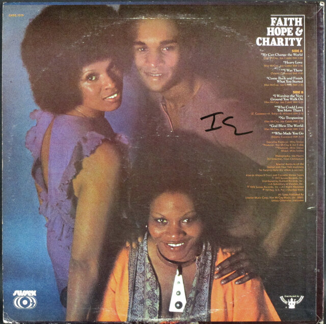 SOUL/FUNK】Faith, Hope & Charity フェイス、ホープ
