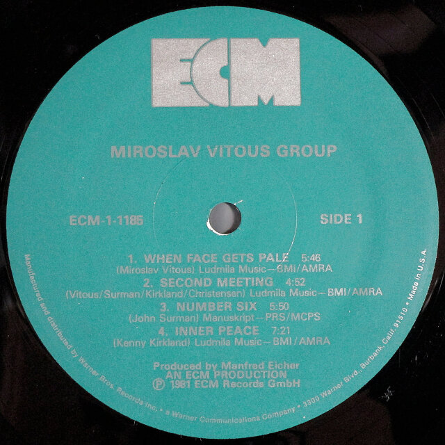 洋楽 Fusion US Miroslav Vitous Les McCann Miroslav Vitous Group - ECM Records
