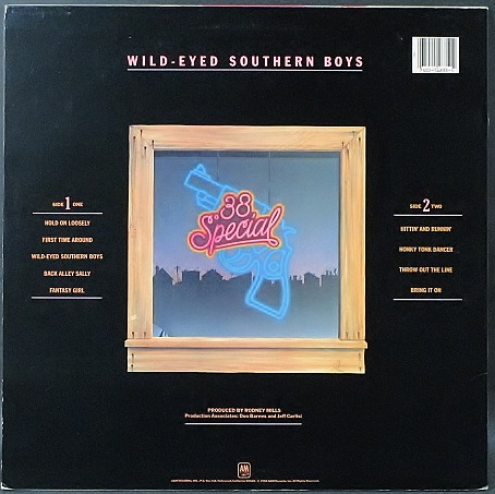USロック】38 Special 38 スペシャル / Wild-Eyed Southern Boys