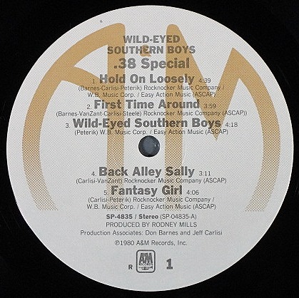 USロック】38 Special 38 スペシャル / Wild-Eyed Southern Boys