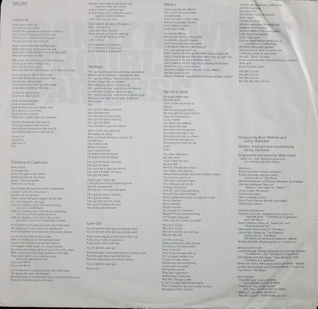 Randy Newman ランディ・ニューマン /トラブル・イン