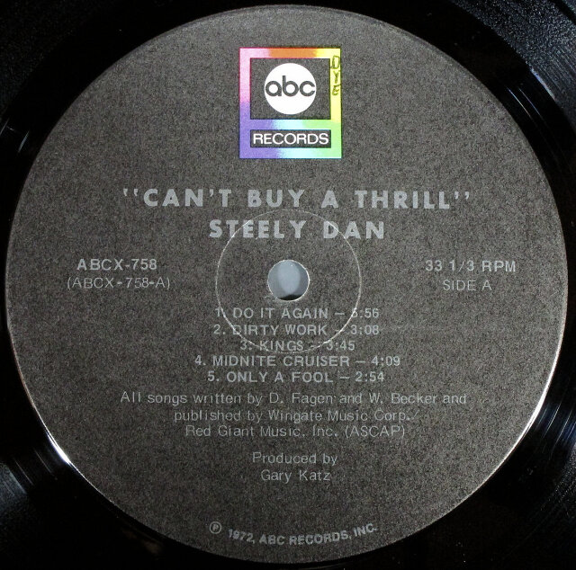 Steely Dan スティーリー・ダン / キャント・バイ・ア・スリル | 米国