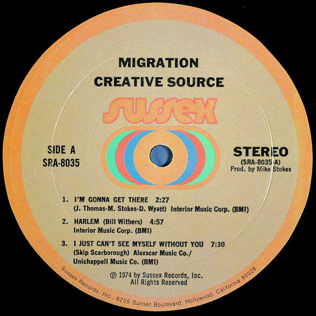 レコード Creative Source Migration ソウル ファンク Creative Source クリエイティブ・ソース / Migration マイグレ