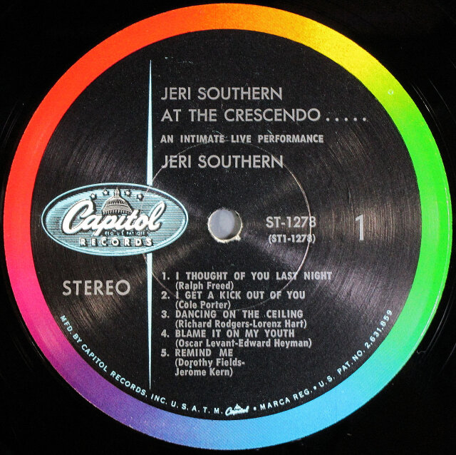 Jeri Southern Jazz レコード 日本版 レア RET-5024 Jeri