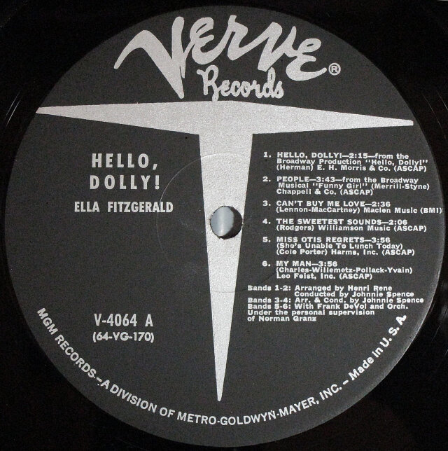 CD Ella Fitzgerald Hello, Dolly! UCCU9053PROMO UNIVERSAL 紙ジャケ プロモ /00110 ハロー・ドーリー![CD] - エラ・フィッツジェラルド - UNIVERSAL